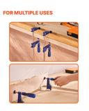 VEVOR Bar Clamps for Woodworking, 2-Pack 36 inch Opening, Lockable F-Clamp with 600 lbs Load Limit, 2-1/2 inch Depth, Cast Iron and Carbon Steel, Easy to Use, Wood Clamps for Woodworking Metal Working