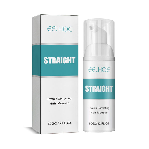 EELHOE Hair Straightening Mousse Smoothing Conditioner Smoothes Frizz And Split Ends Repairs Damaged Hair Leave-In Treatment Cream