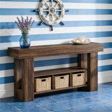 Wooden sofa table, entrance console table, foyer table, storage desk