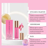 AMZ Hydrating Lip Gloss with Gentle Ingredients for Daily Moisturizing Care, Nourishing Dry Lips, Creating Glass Lip and Plump Lip Effects