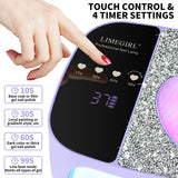 LimeGirl Cordless Nail Dryer for Gel Polish, UV LED Nail Lamp with Fast Curing UV Light & 4 Timer Settings, Portable Rechargeable Gel Lamp Nail Art Tool for Manicure Pedicure at Home & Salon