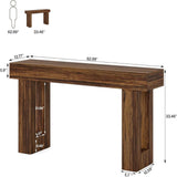 Wooden sofa table, entrance console table, foyer table, storage desk