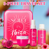 3pcs Set SOLO EN Body&Hair Fragrance Mist Perfume&Bubble Bath&Body Butter Travel Box for Men And Women, 4 Different Flavor Gift Box, Dating, Long-lasting Scent