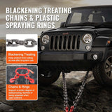 VEVOR G80 V Bridle Chain, 3/8" x 3' Towing Chain Bridle with 15" J Hooks and Grab Hooks, Heavy Duty Transport Tow Chain Bridle with 7800 lbs Safe Working Load for Flatbed Trailer Wrecker Recovery