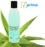 Skin and Hair Cleanser 8 oz. Case of 48 Shampoo & Body Wash with Lanolin, Aloe Vera and collagen. Skin care solution for showers or baths. Natural conditioners & Pleasant Summer Rain Scent.