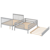 Full over Full Bunk Bed with Trundle and Staircase