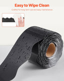 VEVOR Bulletin Board Border, 65.6 Feet Rolled Border Trim, Scalloped Bulletin Board Paper with Wavy Line Design, Classroom Border for Bulletin Board, School, Classroom, and Locker Decoration, Black