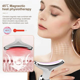 Facial Massager Neck Facial Beauty Device 3 Color EMS Microcurrent Skin Rejuvenation Massagers Lifting Tighten Skin Care Tool Anti Wrinkle Double Chin Remover