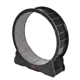VEVOR Wooden Cat Exercise Wheel, 43.3" Large Cat Treadmill Wheel for Indoor Cats, Cat Running Wheel with Detachable Carpet & Cat Teaser for Running/Walking/Training, Suitable for Most Cats Black