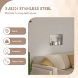 Brushed Stainless Steel Wall Shower  Niche , Double Recessed Shower Shelf for Bathroom