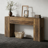 Premium Solid Wood Entryway Table - Durable Foyer Console for Modern Homes