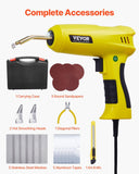 VEVOR Plastic Welding Kit, 220W Plastic Welder Gun with 800PCS Hot Staples & 56PCS Welding Rods, Professional Hot Staple Welding Gun with LED Light, Carrying Case for Kayak, Toys, Car Bumper Repair