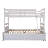 Twin over Full Bunk Bed with Storage