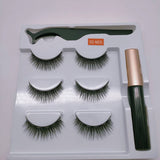 3 Pairs Of Magnetic Eyeliner Liquid False Lashes. Magnetic Adhesive False Lashes. Magnetic Clasp Eyelashes. Magnetic Eyelashes.