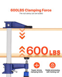 VEVOR Bar Clamps for Woodworking, 2-Pack 36 inch Opening, Lockable F-Clamp with 600 lbs Load Limit, 2-1/2 inch Depth, Cast Iron and Carbon Steel, Easy to Use, Wood Clamps for Woodworking Metal Working