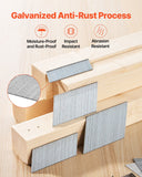 VEVOR 16 Gauge Finish Nails, 20-Degree Angled Finishing Nails, 2000-Count (2-1/2 in, 2 in, 1-1/2 in, 1-1/4 in, 500 Per Size) Finishing Nail, Galvanized Brad Nail, for 16GA 20° Angled Finish Nailers