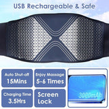 Lower Back Massager Heating Pad Cordless Heating Pad with Air Compression Vibration for Back Belly Waist Shoulder Pain Relief