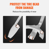 VEVOR Tire Mount Demount Tool, 22.5"-24.5" Manual Steel Tire Changer Mount Demount Removal Tool, with Extra Bead Holder, Tubeless Truck Bead Breaker, 3 PCS Tire Changing Tools, Orange
