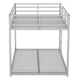 Full over Full Metal Bunk Bed;  Low Bunk Bed with Ladder
