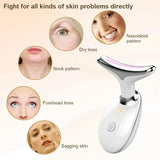 Facial Massager Neck Facial Beauty Device 3 Color EMS Microcurrent Skin Rejuvenation Massagers Lifting Tighten Skin Care Tool Anti Wrinkle Double Chin Remover