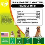 Dog Anti Itch Allergy Relief Chews Dry Itchy Skin Hot Spot Treatment with Probiotic Omega 3 Oil Immune Supplement Seasonal Allergies Medicine for Dogs Puppy 140 Bites
