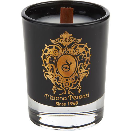 TIZIANA TERENZI ALMOND VANILLA by Tiziana Terenzi SCENTED BLACK GLASS CANDLE 1.4 OZ