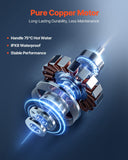 VEVOR Macerator Pump, 500W, 29 GPM Flow, 26 ft/8 m Head, Macerator Sewerage Toilet Pump with 4 Water Inlets, Waste Water Disposal Upflush Machine for Toilet, Basement, Shower, Sink, Laundry, Bathtub