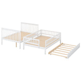 Full over Full Bunk Bed with Trundle and Staircase