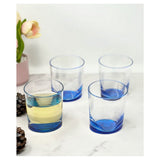 Oval Halo Acrylic Glasses Drinking Set of 4 DOF (12oz), Plastic Drinking Glasses, BPA Free Cocktail Glasses, Drinkware Set, Plastic Water Tumblers