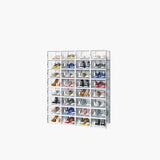 White, Small Size, 32PCS, 33*23*14cm, Shoe Box, Plastic Mesh, Freely Combinable