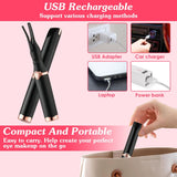 2 In 1 Clip Comb Heated Eyelash Curler Electric Mini Lash Curler Natural Eye Lash Makeup Tool with 3 Temp Settings 15Mins Shutdown
