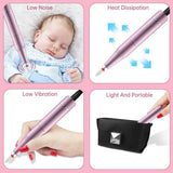30000RPM USB Nail Drill Machine for Acrylic Nail Gel Polish Milling Smoothing Calluses Manicure Machine Nail Art Salon Equipment (Pink)