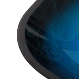 Above Counter Artistic Tempered Glass Bathroom Sink Transparent Counter Top Bathroom Single Bowl Vessel Basin