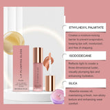 AMZ Hydrating Lip Gloss Lip Nourishing Lip Gloss Hydrating Water Light Glass Lip Care Lip Oil