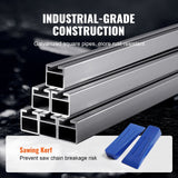 VEVOR Chainsaw Mill, Portable Sawmill 14"-36" Guide Bar, Galvanized Steel Chainsaw Planking Mill with 0.2"-11.81" Cutting Thickness, Wood Lumber Cross Cutting Saw Mill for Builders and Woodworkers
