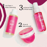 3pcs Set SOLO EN Body&Hair Fragrance Mist Perfume&Bubble Bath&Body Butter Travel Box for Men And Women, 4 Different Flavor Gift Box, Dating, Long-lasting Scent