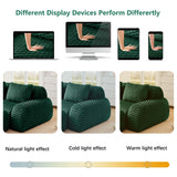 114" Modern L-Shaped Modular Sectional Sofa for Living Room,Flannelette Fabric,Oversized 3-Seater Couch,Deep Seat,Boneless sofa,Movable Ottoman,Buckle connection,Anti-slip Design,No Assembly,Green