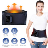 Lower Back Massager Heating Pad Cordless Heating Pad with Air Compression Vibration for Back Belly Waist Shoulder Pain Relief