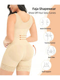 Fajas Colombianas Full Body Shaper with Zipper – Tummy Control & Butt Lift