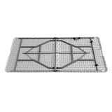 Techni Home 6 FT Granite White Folding Table with Easy-Carry Handle