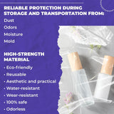 Clear Drawstring Bag, 5 x 8 Inches. Pack of 1000 Clear Plastic Drawstring Bags. 2 Mil Drawstring Clear Plastic Bags. Waterproof Clear Plastic Bags Drawstring for Cosmetics, Toiletries