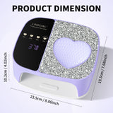 LimeGirl Cordless Nail Dryer for Gel Polish, UV LED Nail Lamp with Fast Curing UV Light & 4 Timer Settings, Portable Rechargeable Gel Lamp Nail Art Tool for Manicure Pedicure at Home & Salon