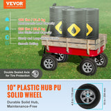 VEVOR Solid PU Run-Flat Tire Wheel, 10", 2-Pack, 180 lbs Dynamic Load, 220 lbs Static Load, Flat Free Tubeless Tires and Wheels for Hand Truck, Utility Cart, Dollies, Garden Trailers, Various Carts