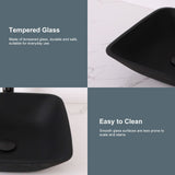 Above Counter Artistic Tempered Glass Bathroom Sink Transparent Counter Top Bathroom Single Bowl Vessel Basin