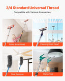 VEVOR Telescopic Extension Pole, 3.8-12 FT Multi-Purpose Extendable Pole, Sturdy Aluminum Alloy Paint Pole Extension with Flip-Lock Design, High Reach Roller Stick for Painting, Dusting and Cleaning
