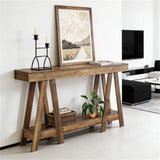 Sofa side table, entrance table, two-level storage, corridor table, entrance table
