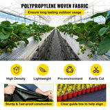 VEVOR Weed Control Fabric 6ft x 300ft - Geo Textile Fabric Heavy Duty - Woven Ground Cover for Commercial Greenhouse, Yard, Garden Barrier Cloth Blocker Mat