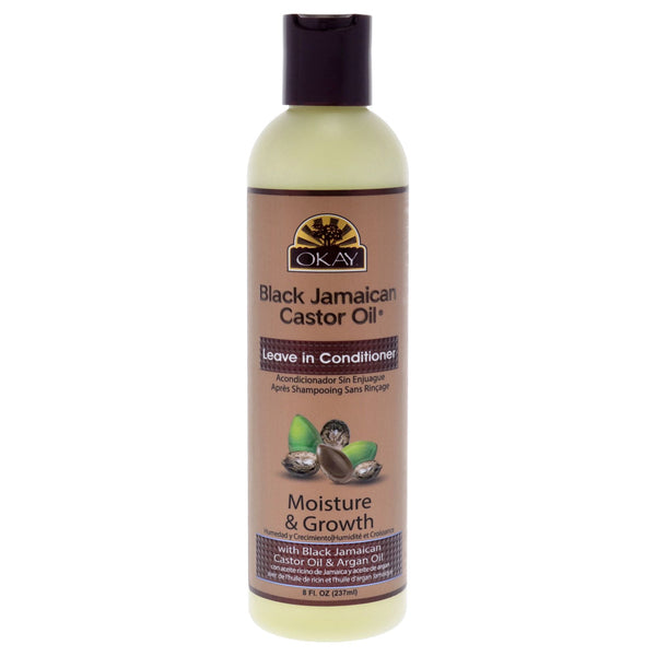 Black Jamaican Castor Oil Leave In Conditioner by Okay for Unisex - 8 oz Leave In Conditioner