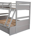 Twin over Full Bunk Bed with Storage