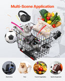 VEVOR Scooter Rear Basket, Heavy Duty Metal Wire Basket with Handle, Spacious Cargo Basket, Works with 1-inch Receiver, Compatible with Most Golden, Drive & Pride Mobility Scooter
